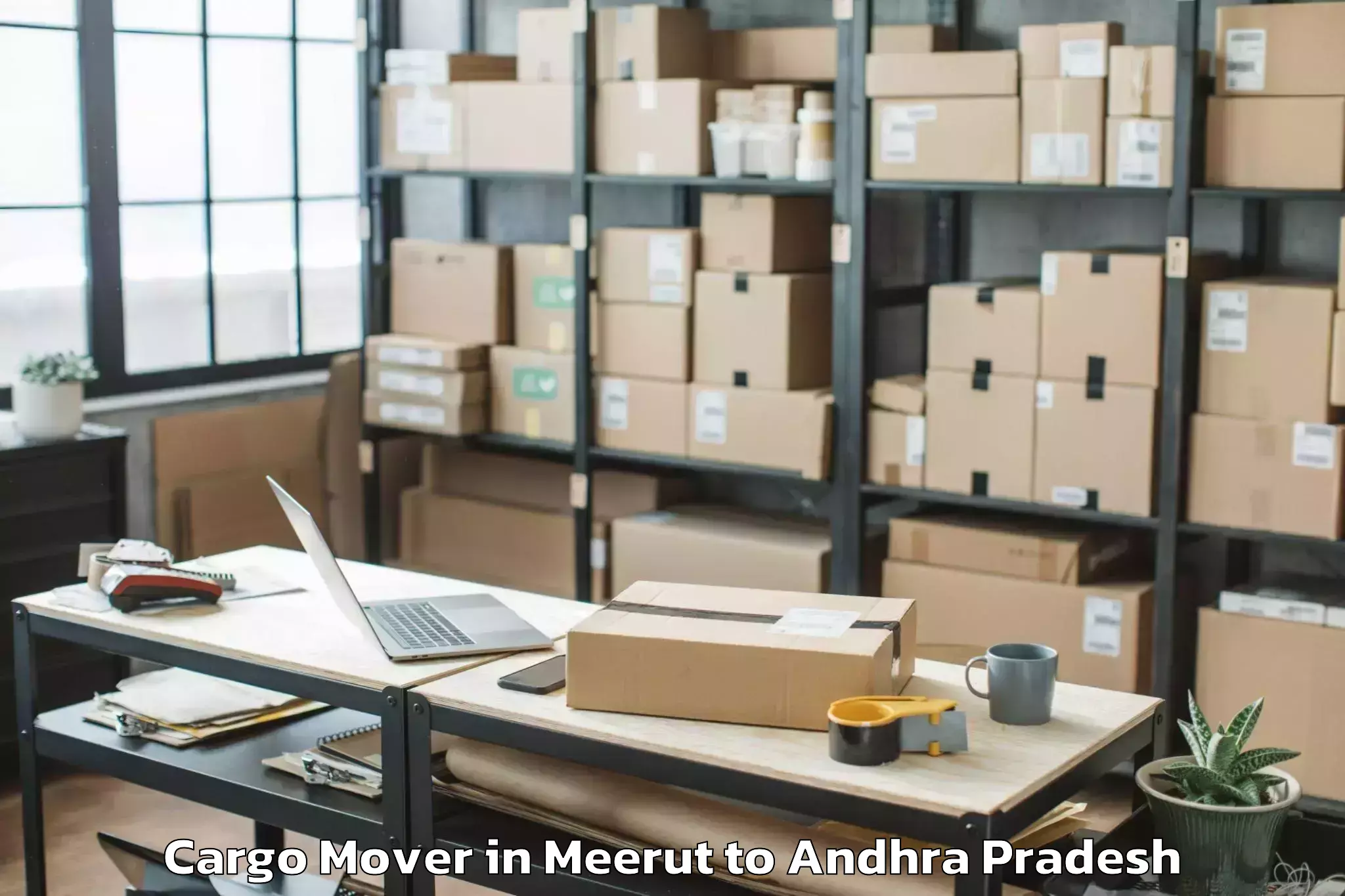 Get Meerut to Maddipadu Cargo Mover